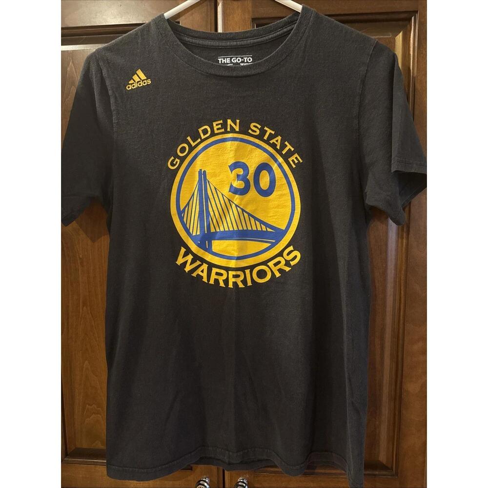 Nba Golden State Warriors T-Shirt Tee Steph Curry 30 Black Mens Small S
